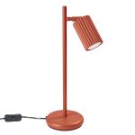 Tafellamp KARBON rood oker